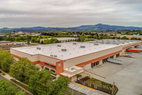 Photo of the Jelly Belly warehouse expansion construction